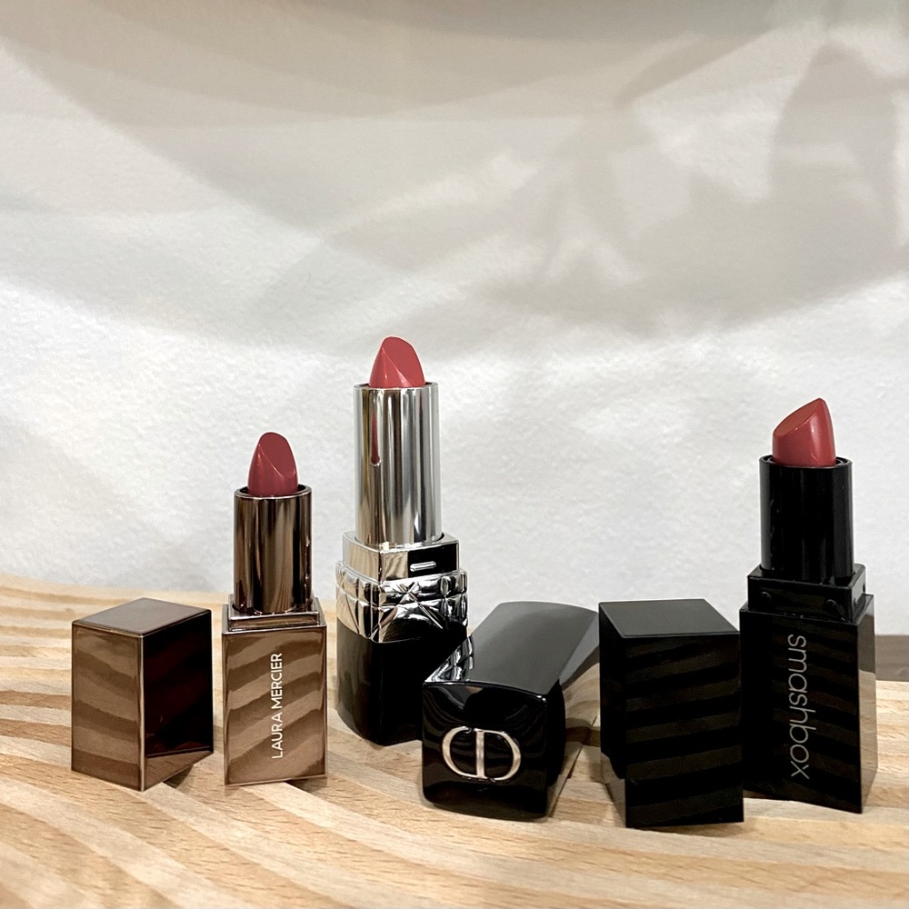 NEW Dior + Laura Mercier + Smashbox - Set of 3 Red Lipsticks